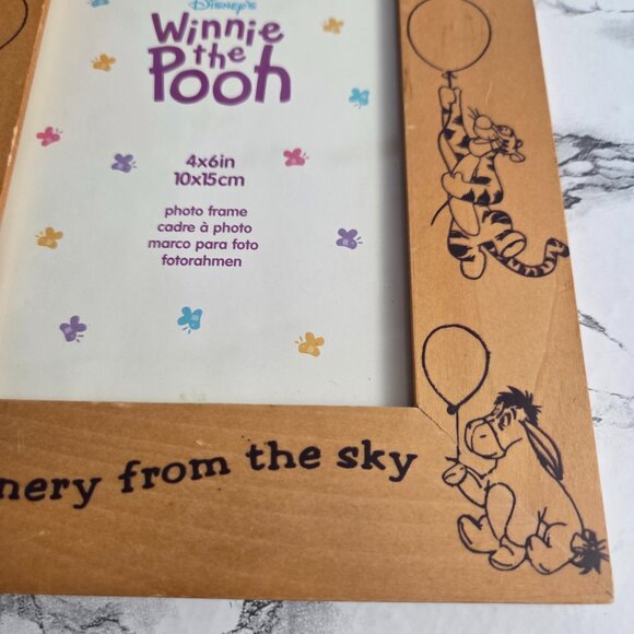 Vintage Disney's Winnie The Pooh 4x6 Wooden Picture Frame - Picture 8 of 8